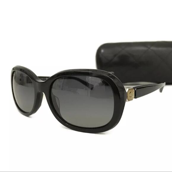 CHANEL Accessories - CHANEL Polarized CC Logo Eyewear Polarized Sunglasses Black Authentic